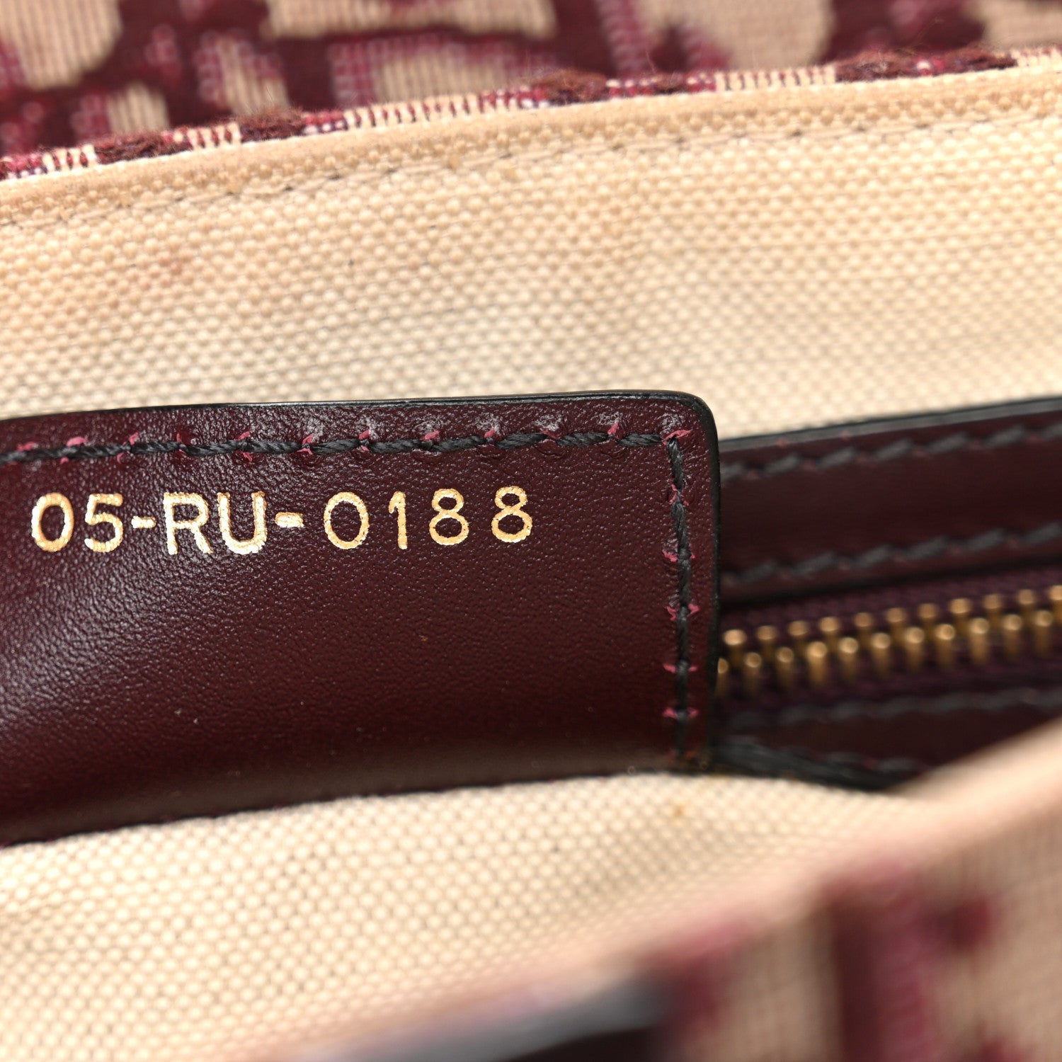Christian Dior Oblique Saddle Bag Burgundy 7 of 13