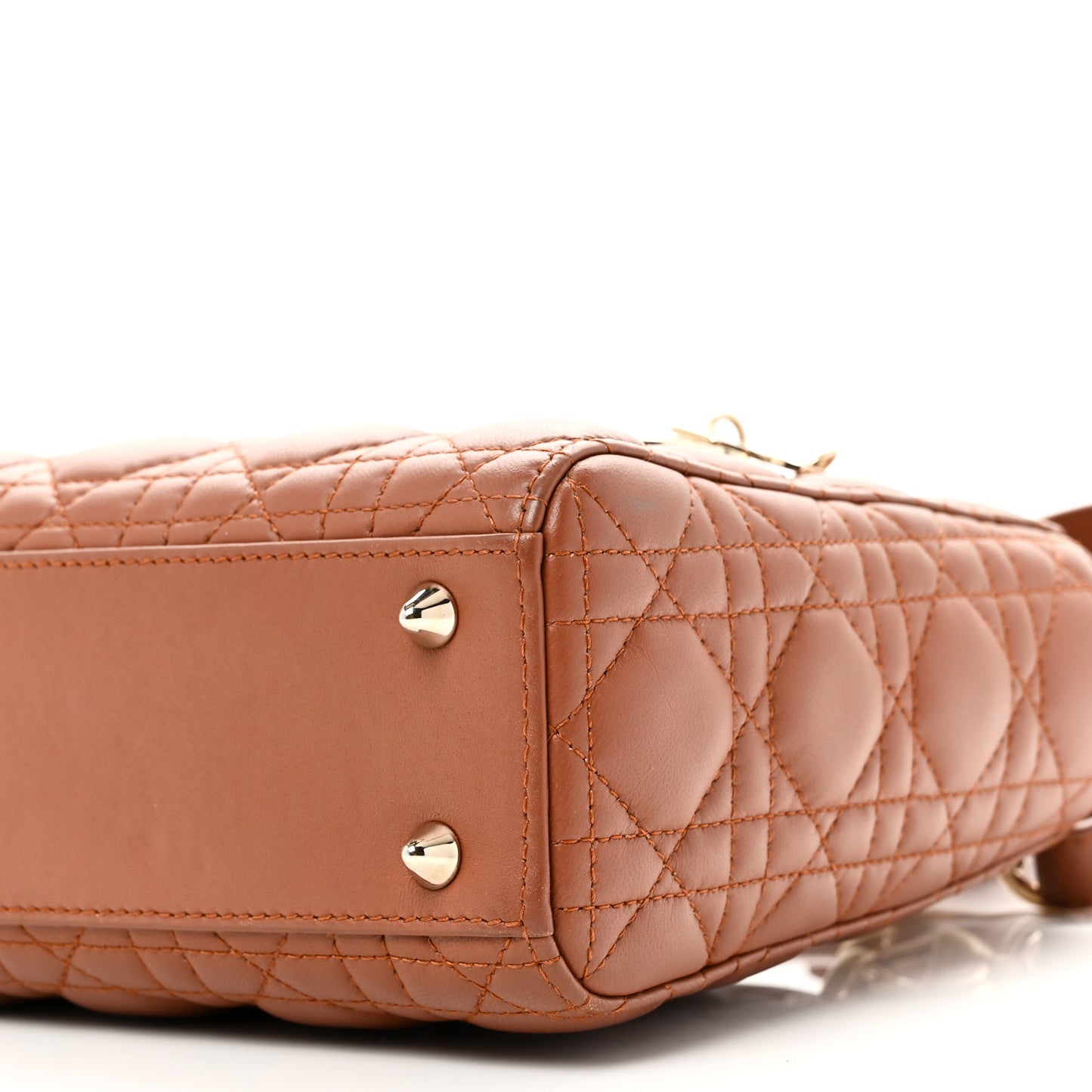 Calfskin Cannage Small My ABCDior Lady Dior Tan