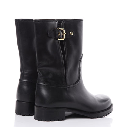 Louis Vuitton Calfskin Monogram Suzy Boots 36.5 Black 4 of 10