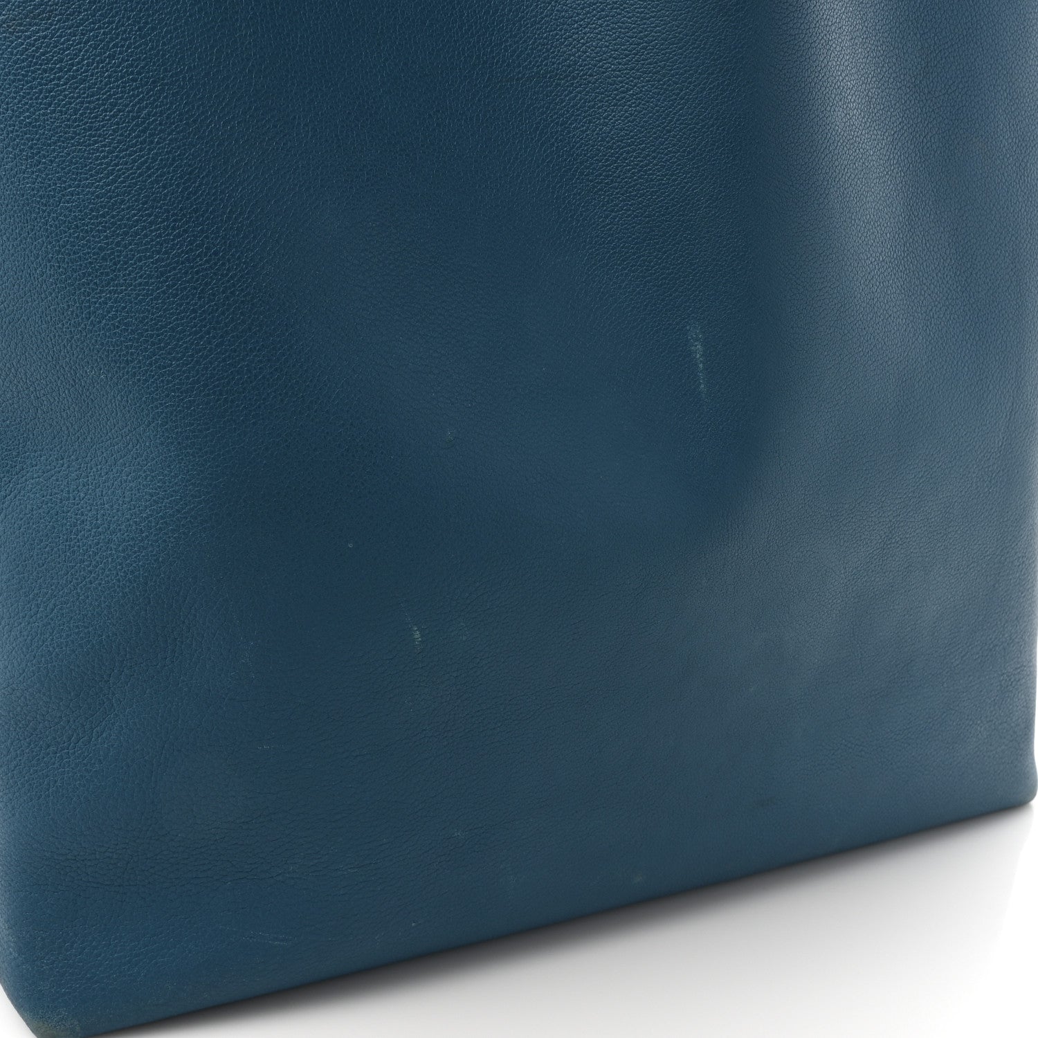 Hermes Taurillon Clemence Double Sens 45 Reversible Tote Bleu Izmir Etain 17 of 19