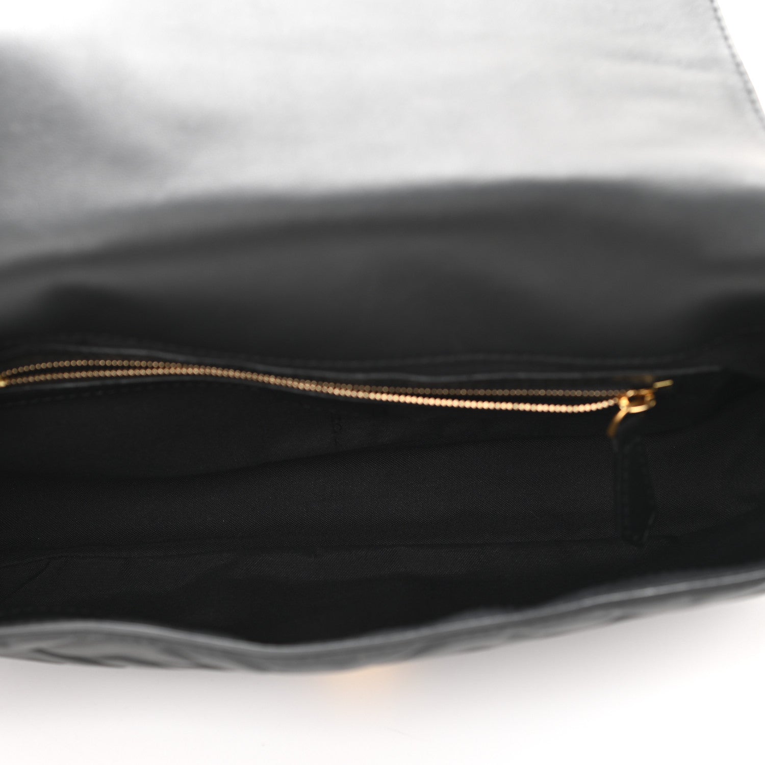 Fendi Nappa FF 1974 Embossed Baguette Black 7 of 11
