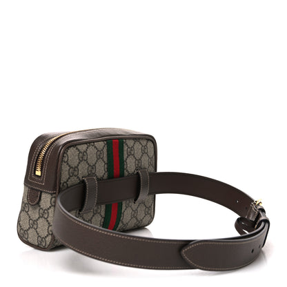 Gucci GG Supreme Monogram Web Small Ophidia Belt Bag 85 34 Dark Brown 2 of 9
