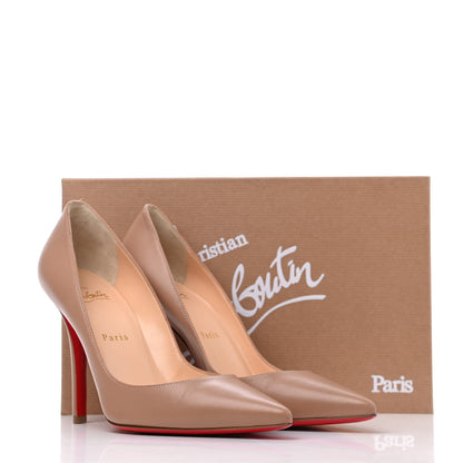 Christian Louboutin Nappa Apostrophy 100 Pumps 38.5 Nude 17 of 17