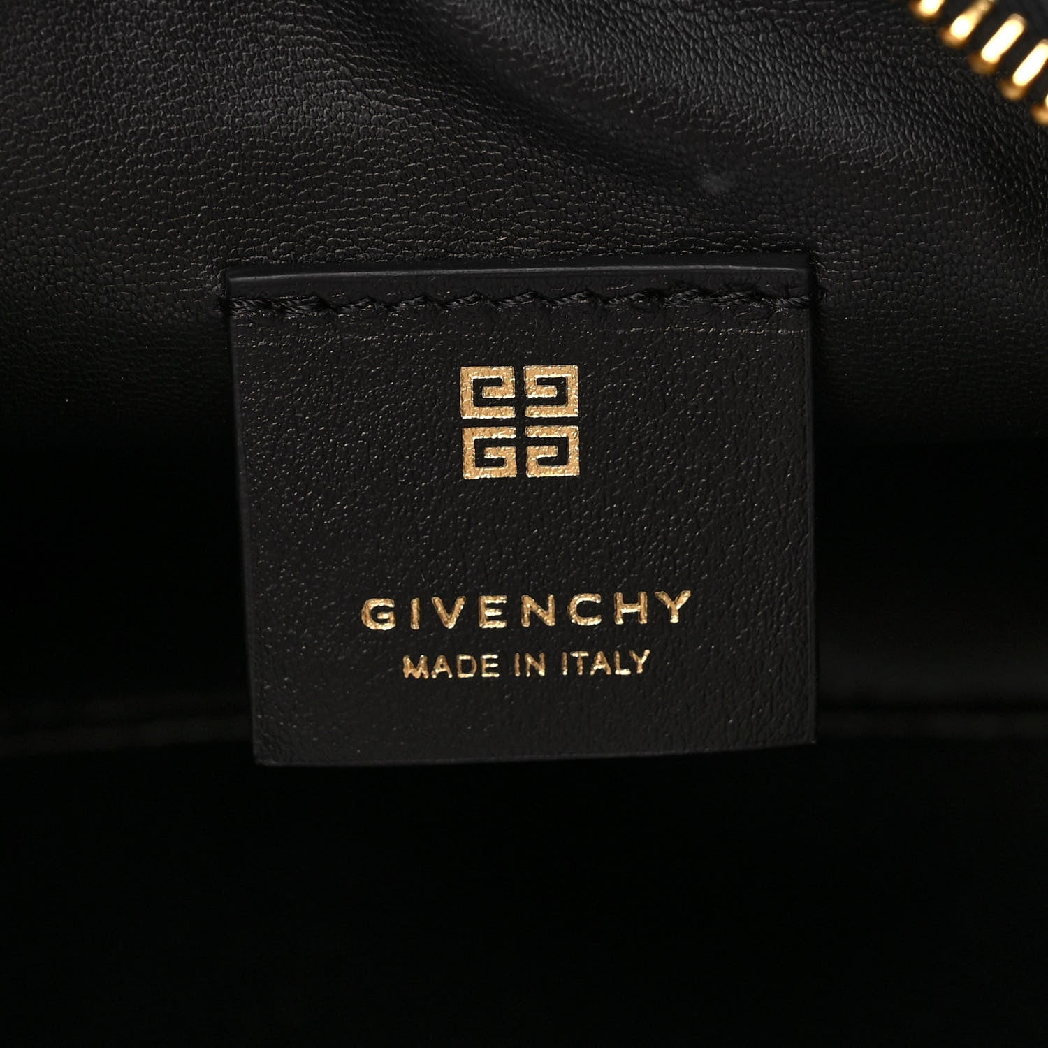 Givenchy Coated Canvas Logo 4G Embossed Small Moon Cut Out Shoulder Bag Black 6 of 10