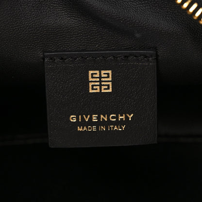 Givenchy Coated Canvas Logo 4G Embossed Small Moon Cut Out Shoulder Bag Black 6 of 10