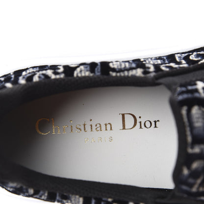 Christian Dior Velvet Oblique Solar Womens Slip On Sneakers 35 Deep Blue 7 of 9