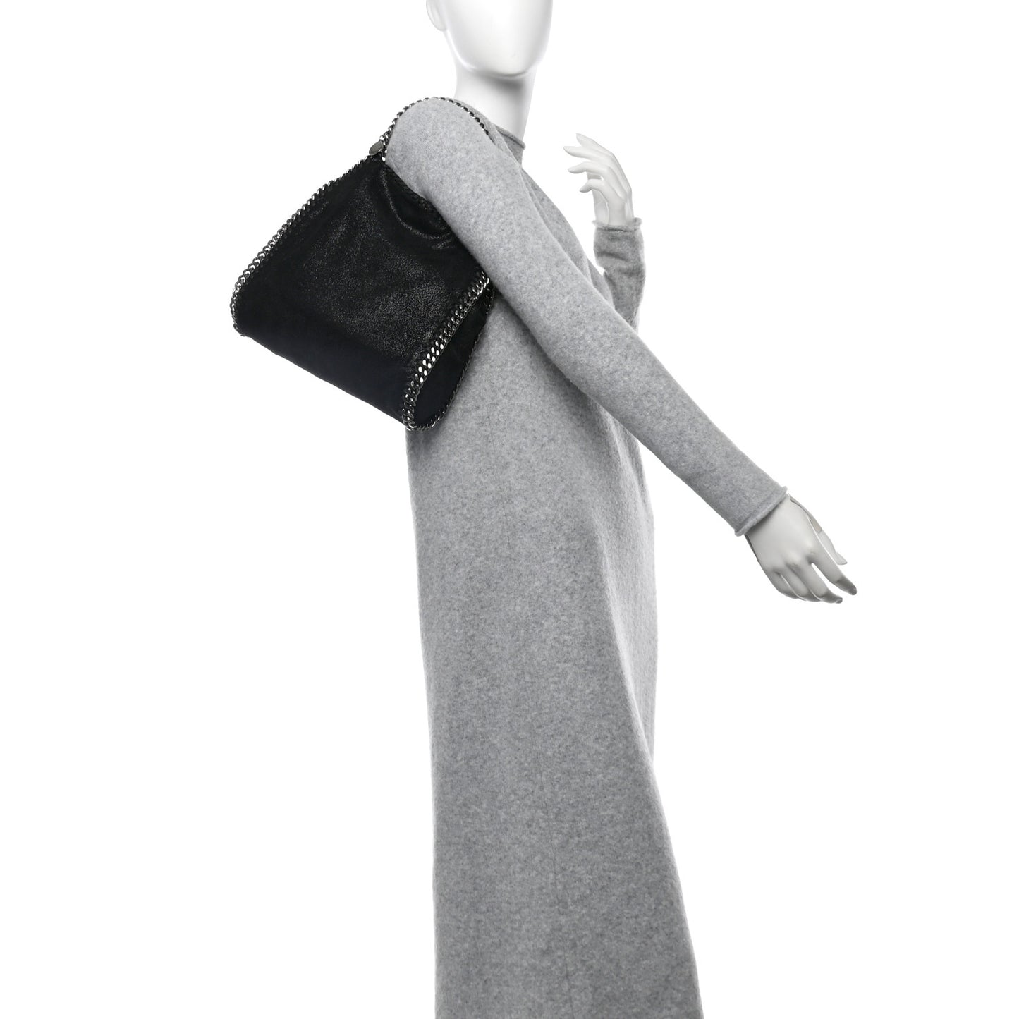 Shaggy Deer Mini Falabella Tote Black