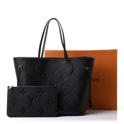 Louis Vuitton Empreinte Monogram Giant Neverfull MM Black 10 of 10