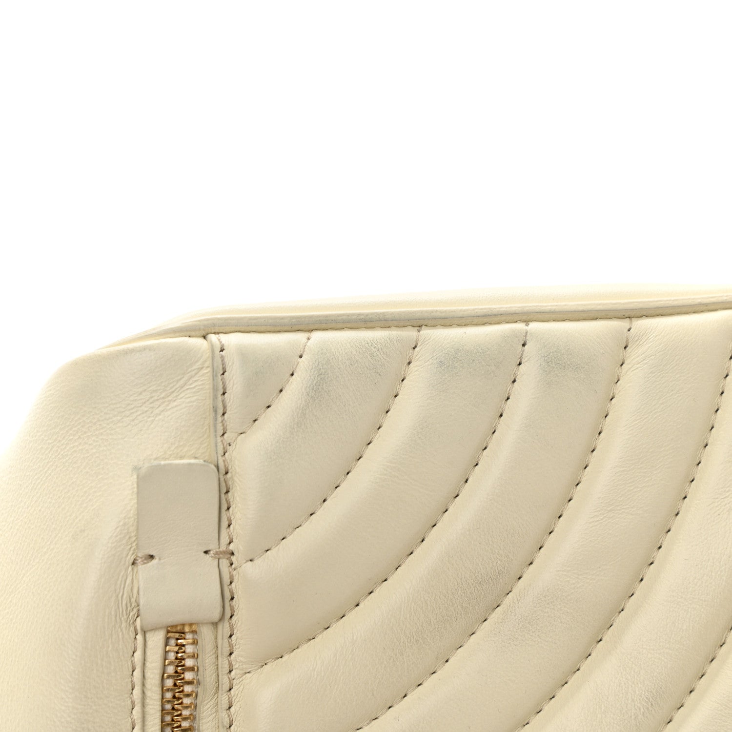 Chloe Calfskin Quilted Mini Faye Backpack Natural White 8 of 12