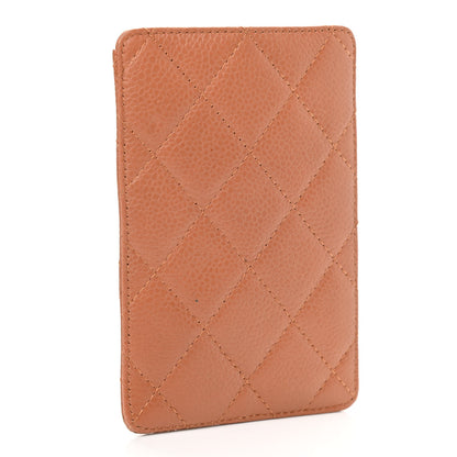 Chanel Caviar Quilted Card Holder Light Brown 3 of 7