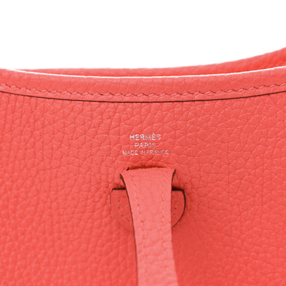 Hermes Taurillon Clemence Evelyne TPM Rouge Pivoine 6 of 14