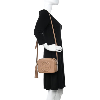Gucci Pebbled Calfskin Small Soho Disco Bag Camelia 2 of 14