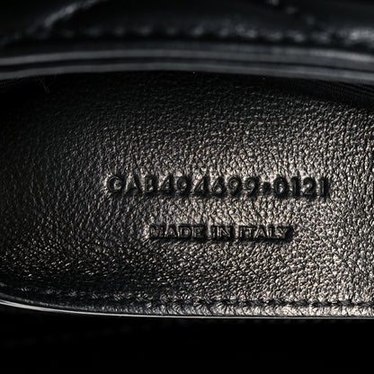 Saint Laurent Calfskin Y Quilted Monogram Small Loulou Chain Satchel Black 9 of 10