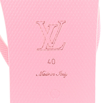 Louis Vuitton Rubber Arcade Flat Thong Sandals 40 Rose 6 of 10
