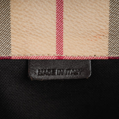 Burberry Haymarket Check Small Canterbury Tote Chocolate 7 of 10