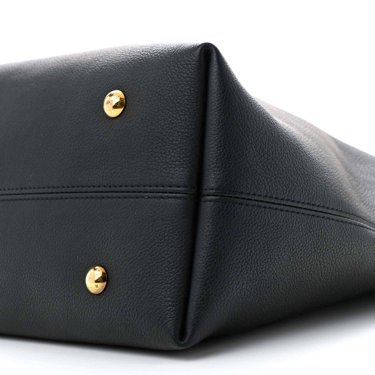 Louis Vuitton Grained Calfskin Low Key Hobo MM Black 10 of 12