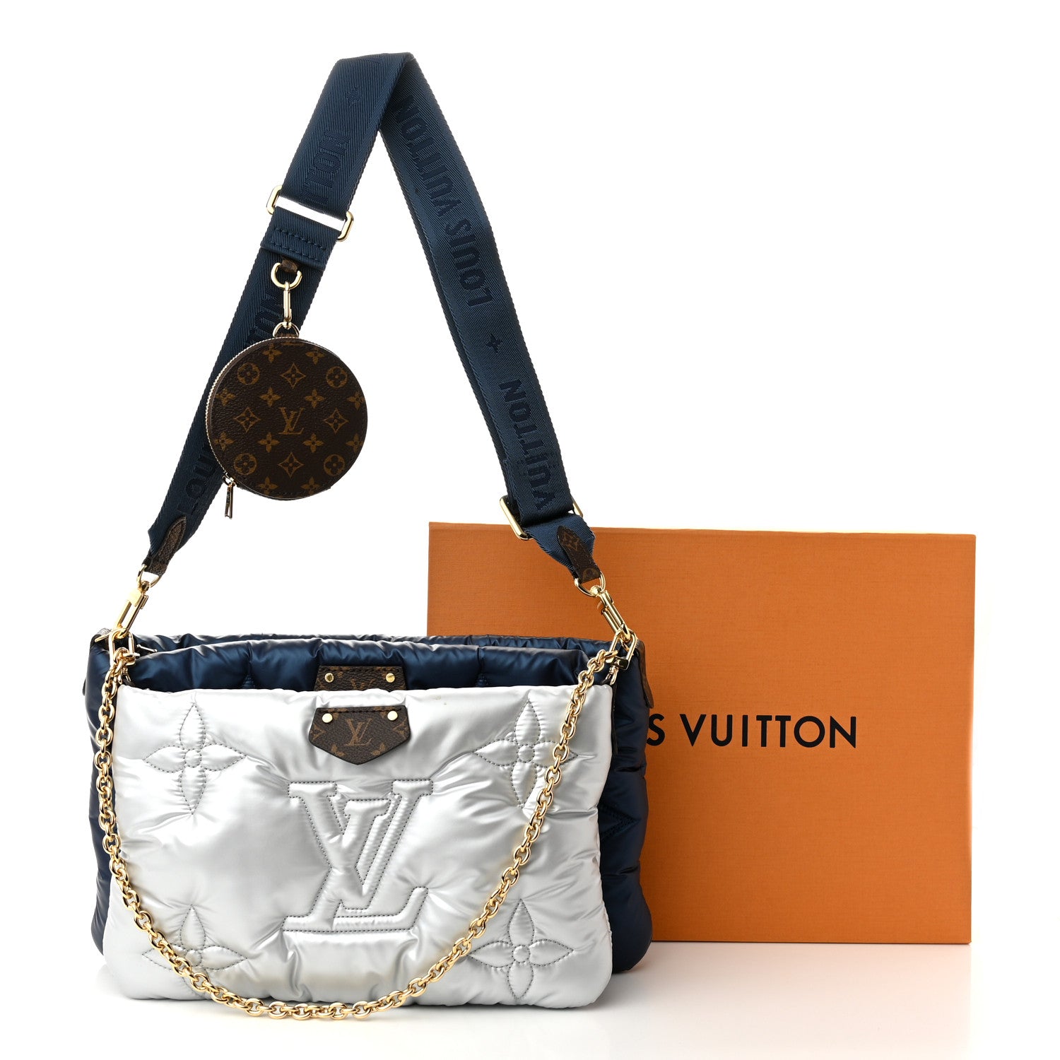 Louis Vuitton Econyl Monogram Pillow Maxi Multi Pochette Accessories Navy Silver 11 of 11