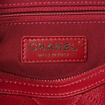Chanel Shiny Lambskin Quilted Small Fashion Therapy Bowling Bag Dark Pink 6 of 12