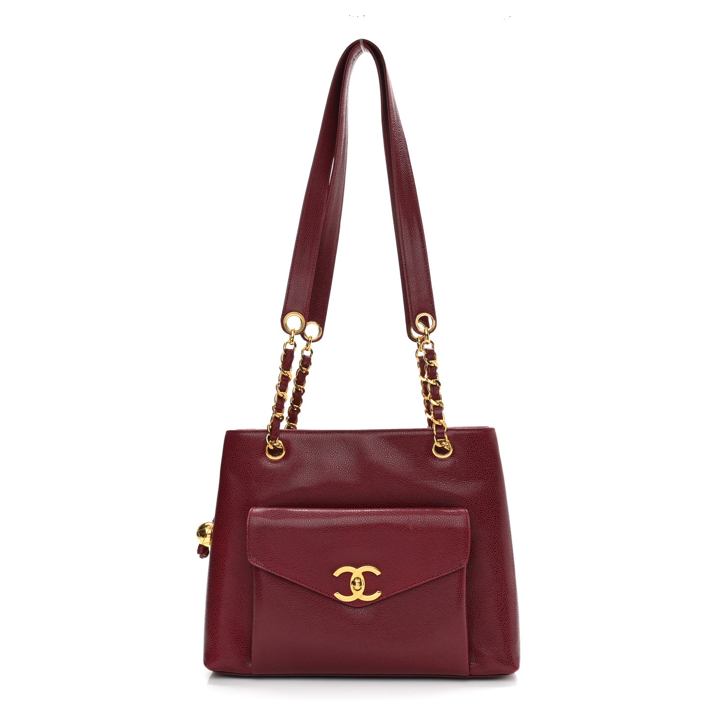 Caviar CC Shopper Tote Red