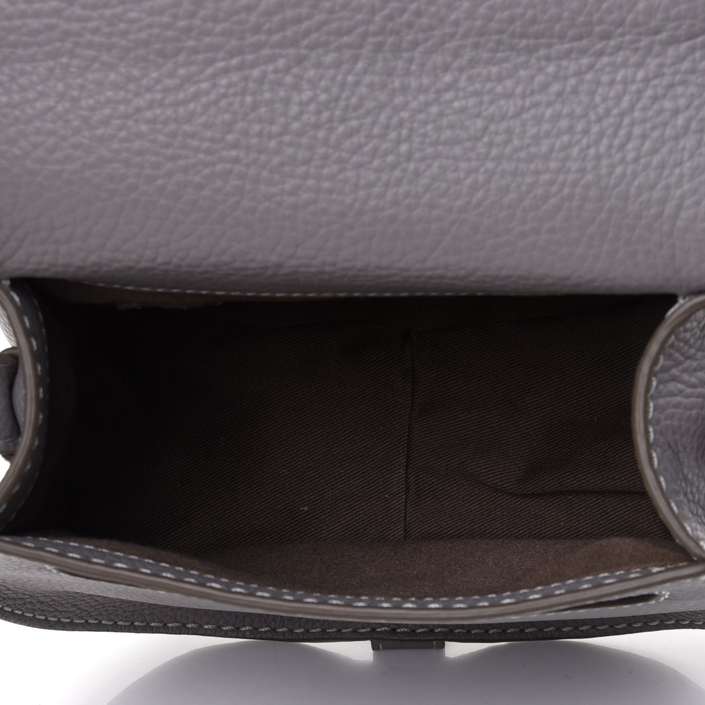 Calfskin Mini Marcie Round Crossbody Bag Cashmere Grey