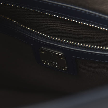 MCM Calfskin Ottomar Monogram Medium Klara Hobo Navy Blue 9 of 10