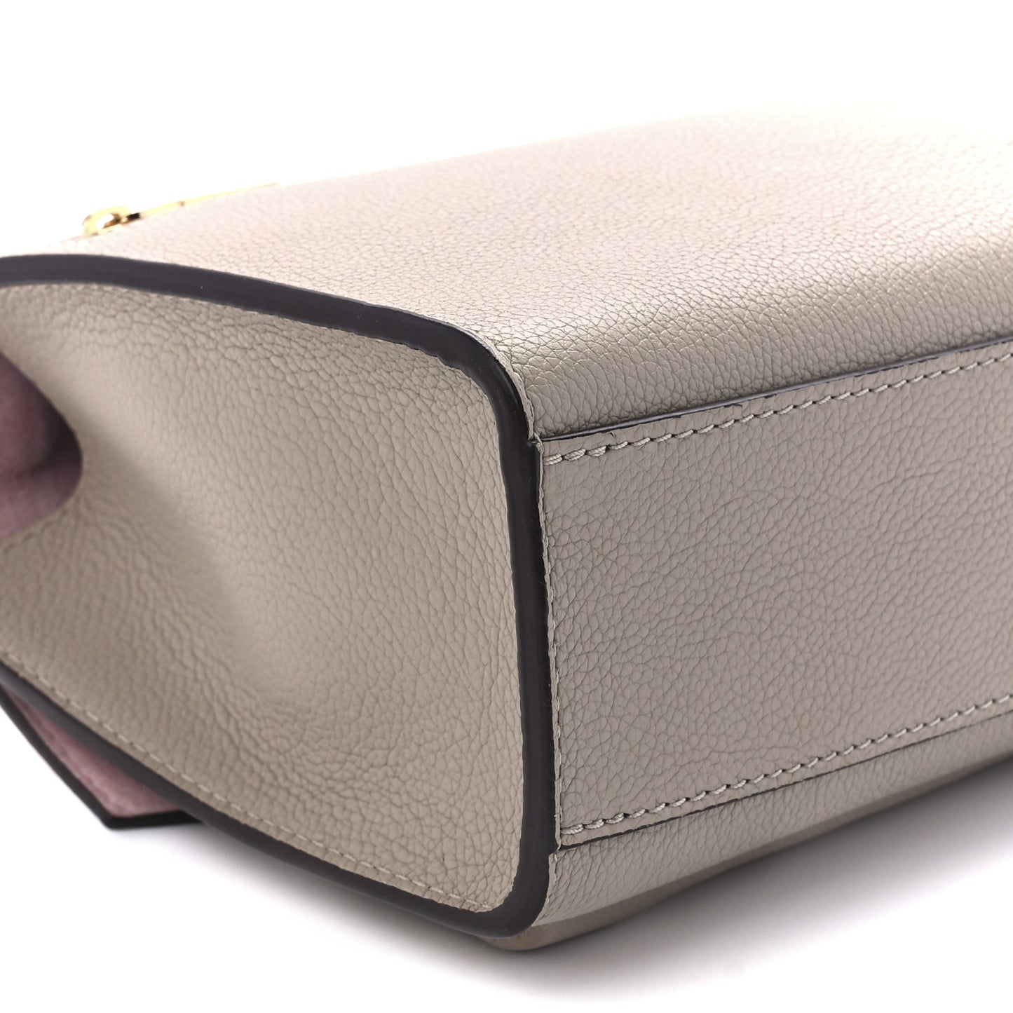 Soft Calfskin Mylockme Chain Bag BB Greige