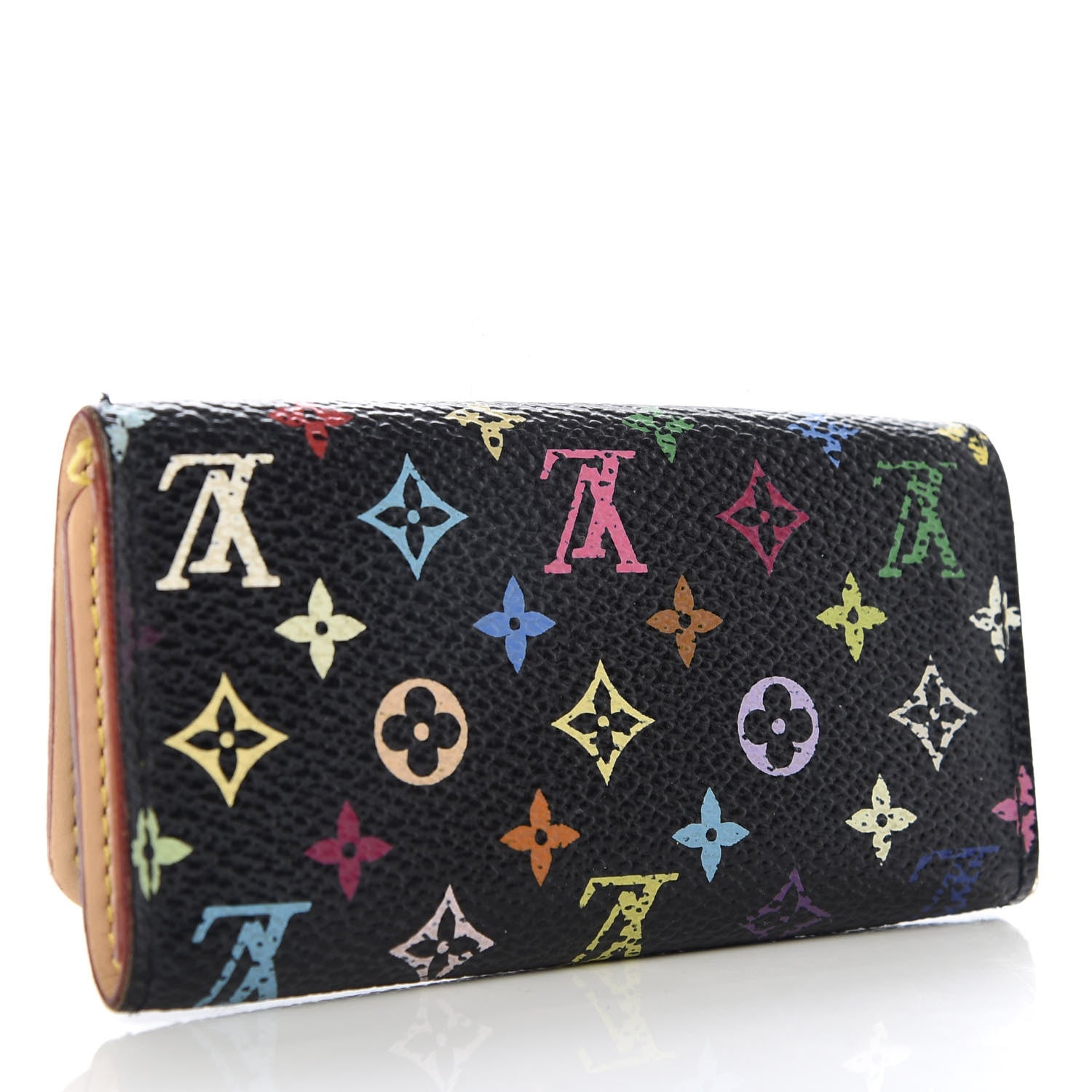 Louis Vuitton Monogram Multicolor Multicles 4 Key Holder Black 3 of 9