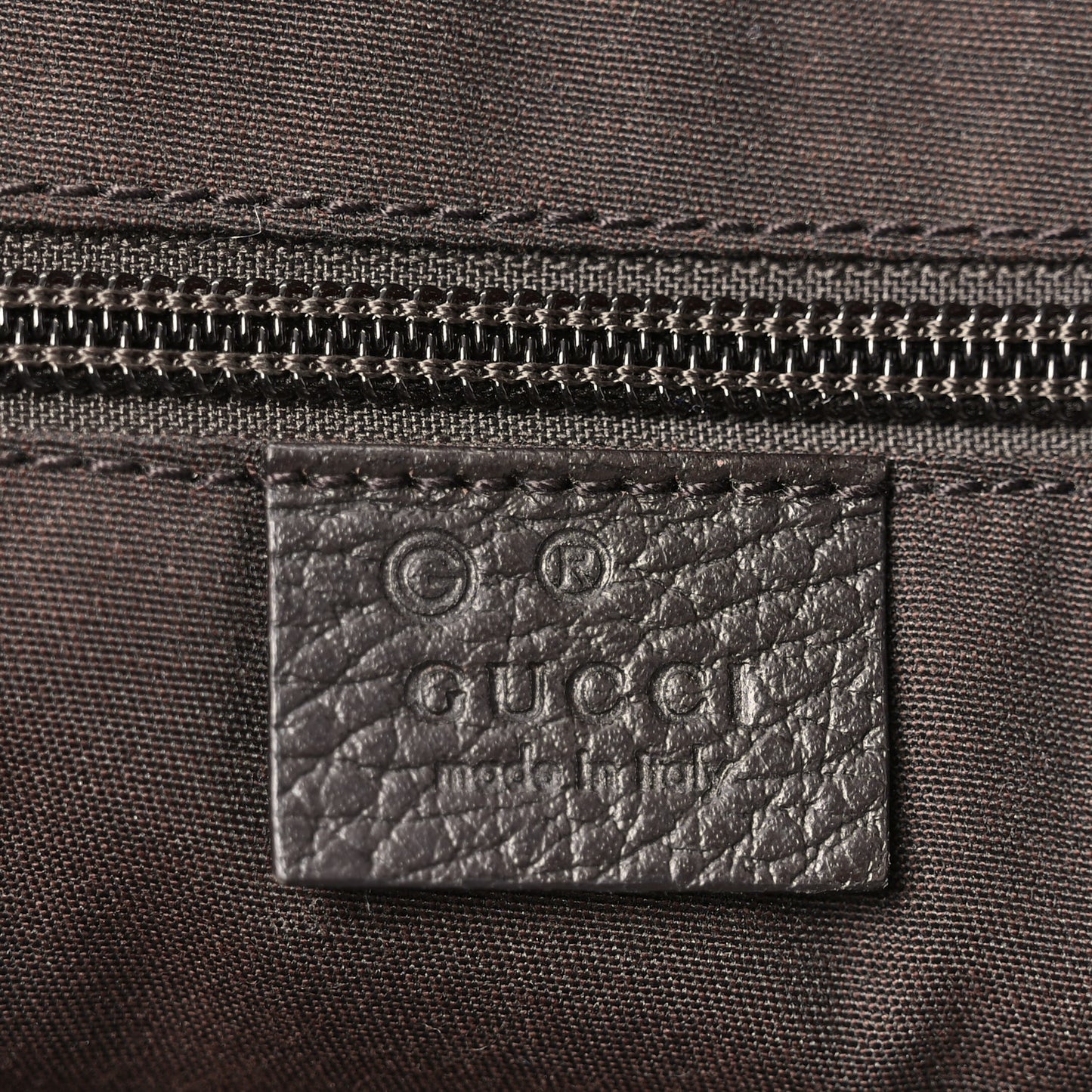 GG Monogram Double Pocket Tote Brown