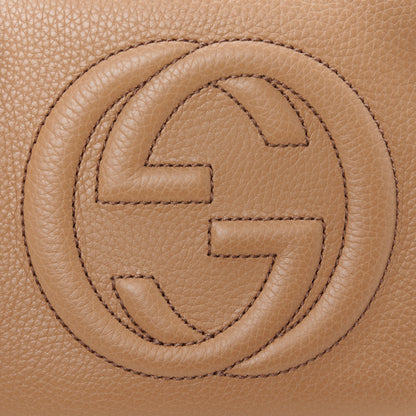 Gucci Pebbled Calfskin Small Soho Disco Bag Camelia 9 of 11