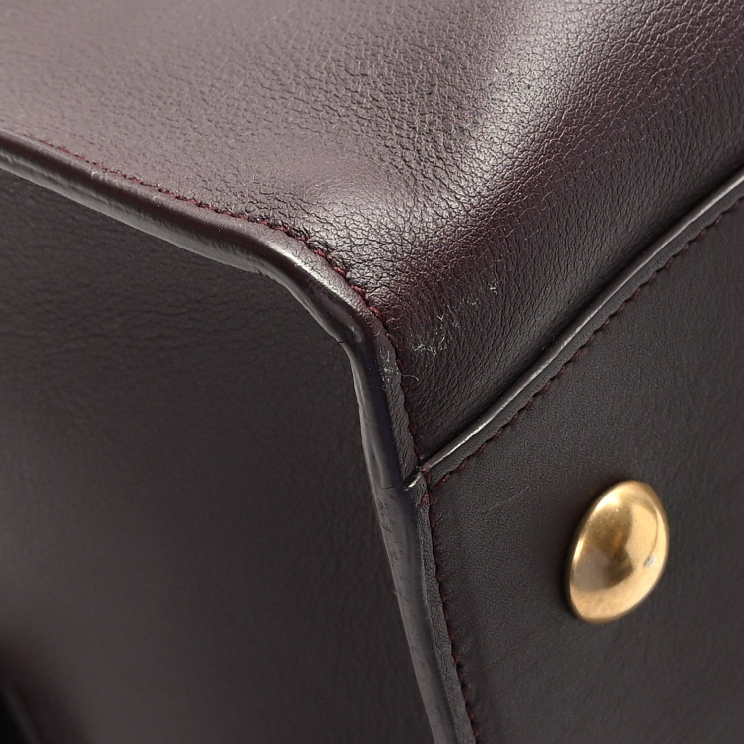 Saint Laurent Calfskin Small Classic Y Cabas Bordeaux 7 of 10