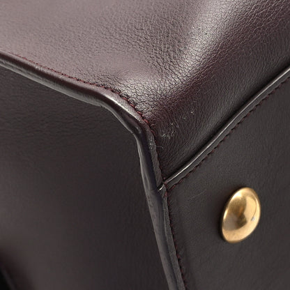 Saint Laurent Calfskin Small Classic Y Cabas Bordeaux 7 of 10