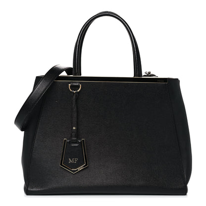 Fendi Vitello Elite Regular 2Jours Tote Black 1 of 16
