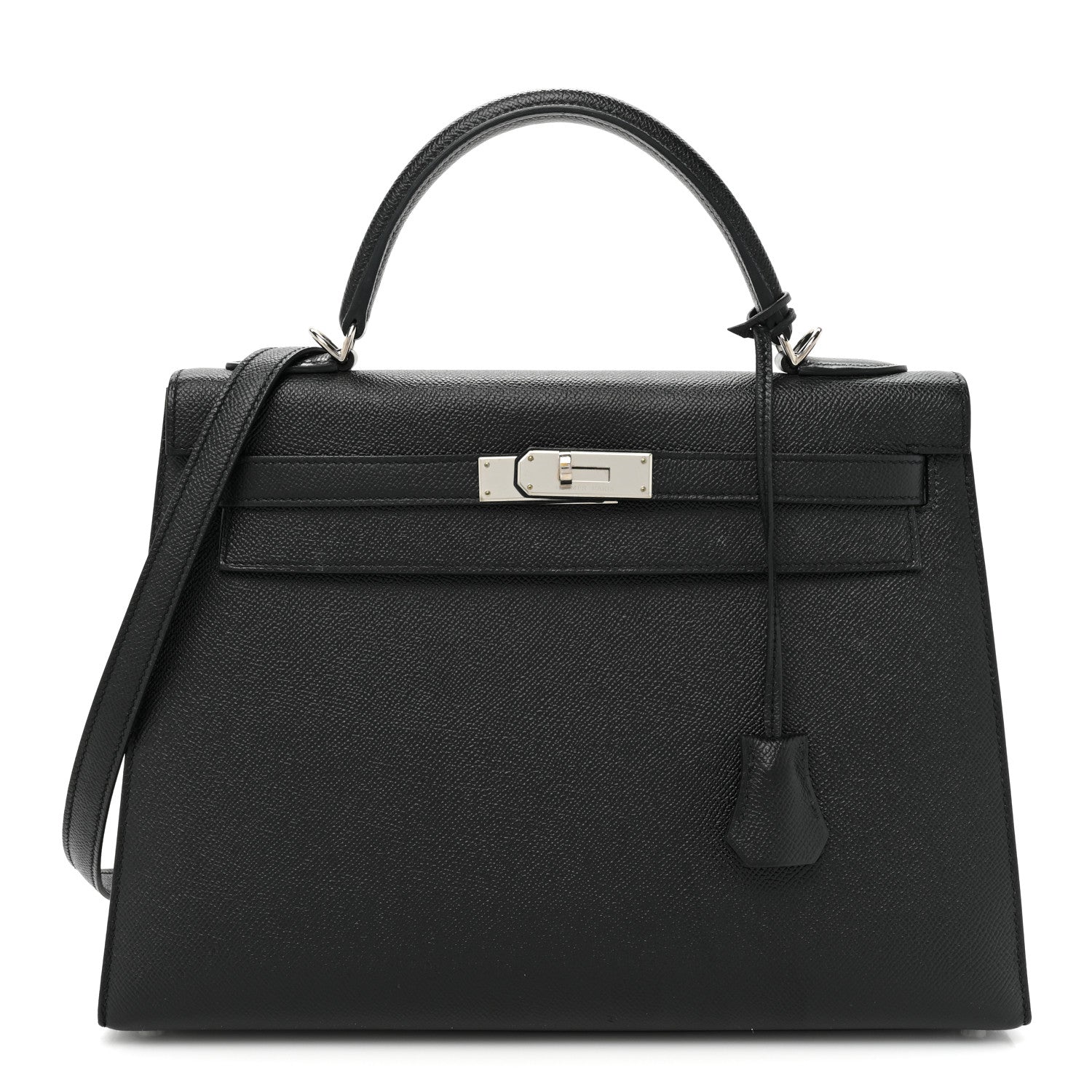 Hermes Epsom Kelly Sellier 32 Black 1 of 16