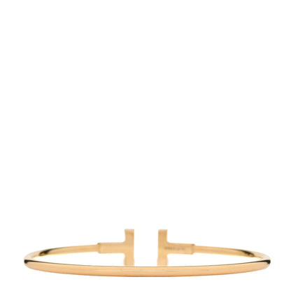 Tiffany 18K Yellow Gold T Wire Bracelet 3 of 5
