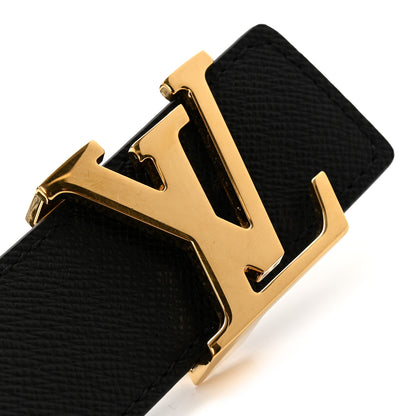 Louis Vuitton Calfskin Monogram 30mm LV Initiales Reversible Belt 85 34 Black 7 of 8