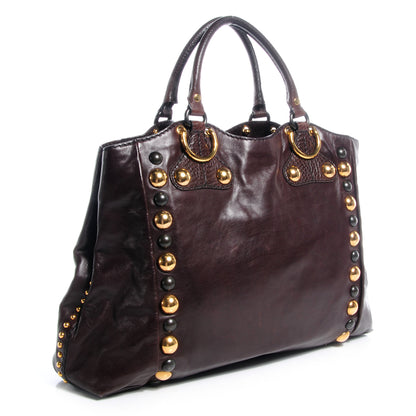 Gucci Leather Babouska Medium Tote Brown 3 of 7