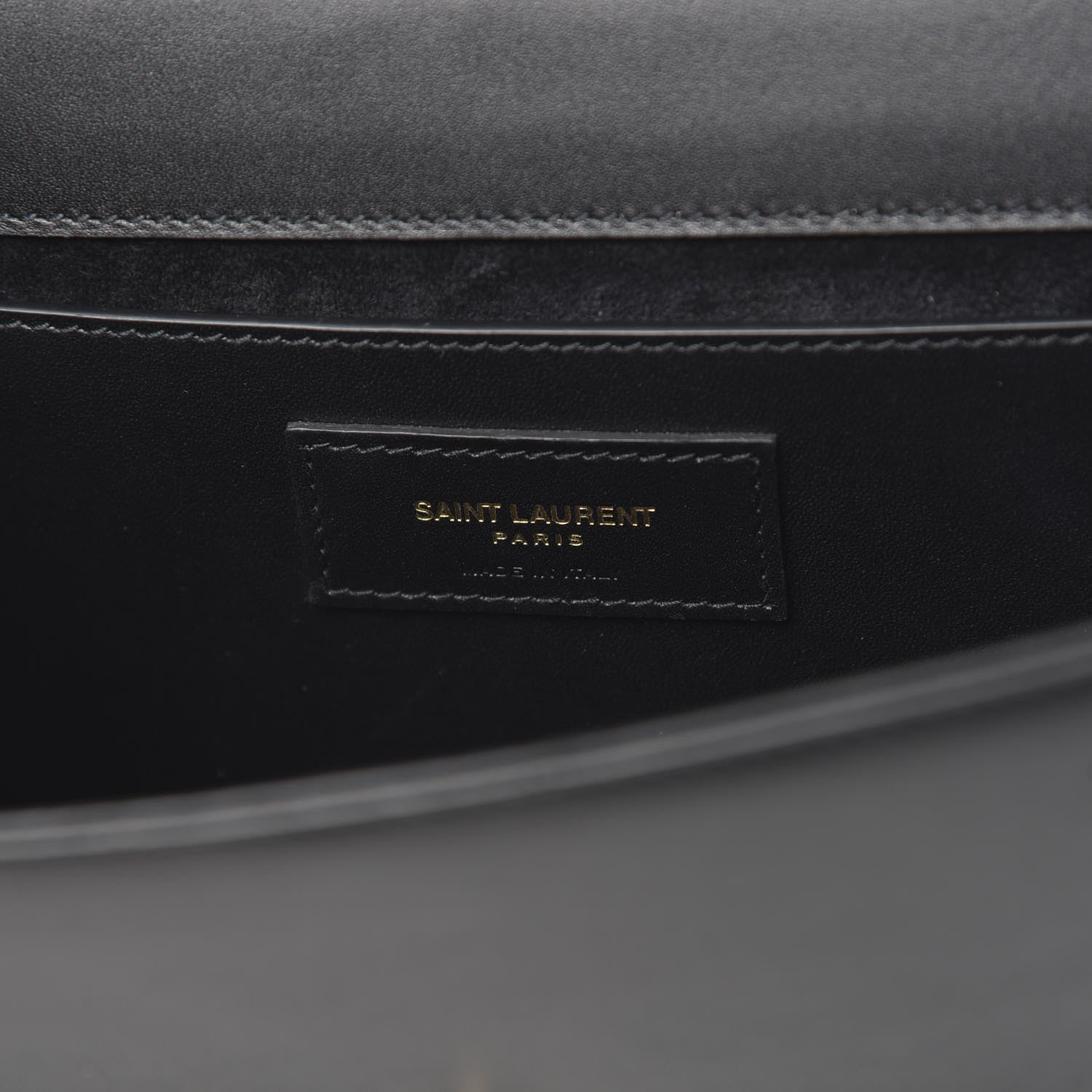 Saint Laurent Calfskin Monogram Kate Tassel Clutch Black 6 of 12