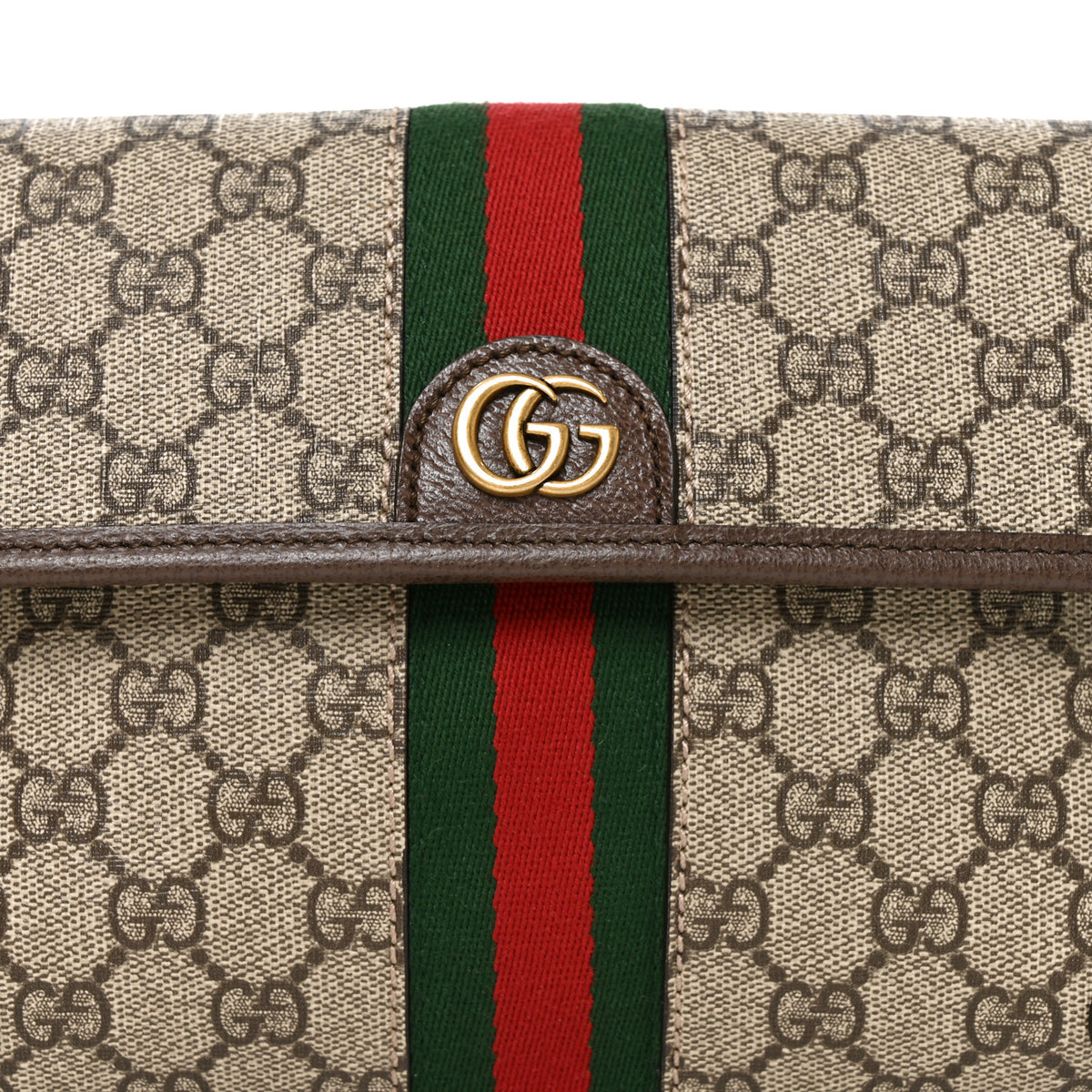 Gucci GG Supreme Monogram Web Small Ophidia Belt Bag Brown 7 of 9