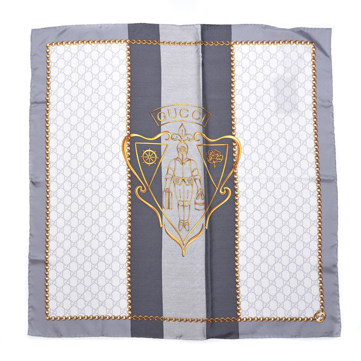 Gucci Silk Hysteria Scarf Grey 1 of 4