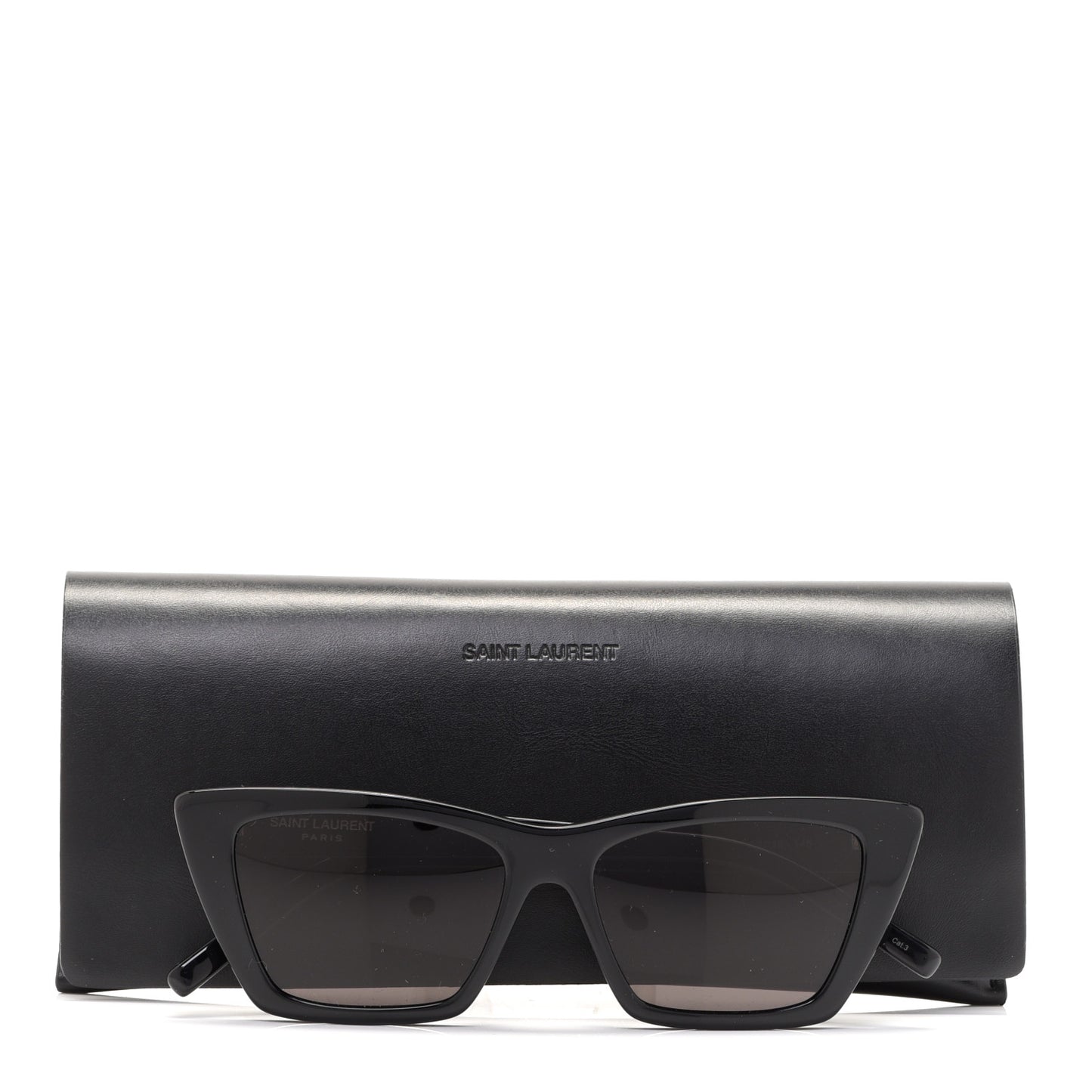 Acetate Mica Cat Eye Sunglasses SL 276 Black