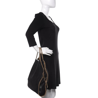 Stella McCartney Shaggy Deer Falabella Fold Over Tote Black 3 of 11