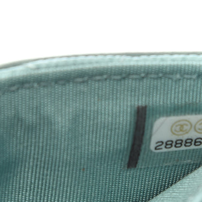 Chanel Caviar Quilted Filigree Card Holder Light Blue 7 of 9
