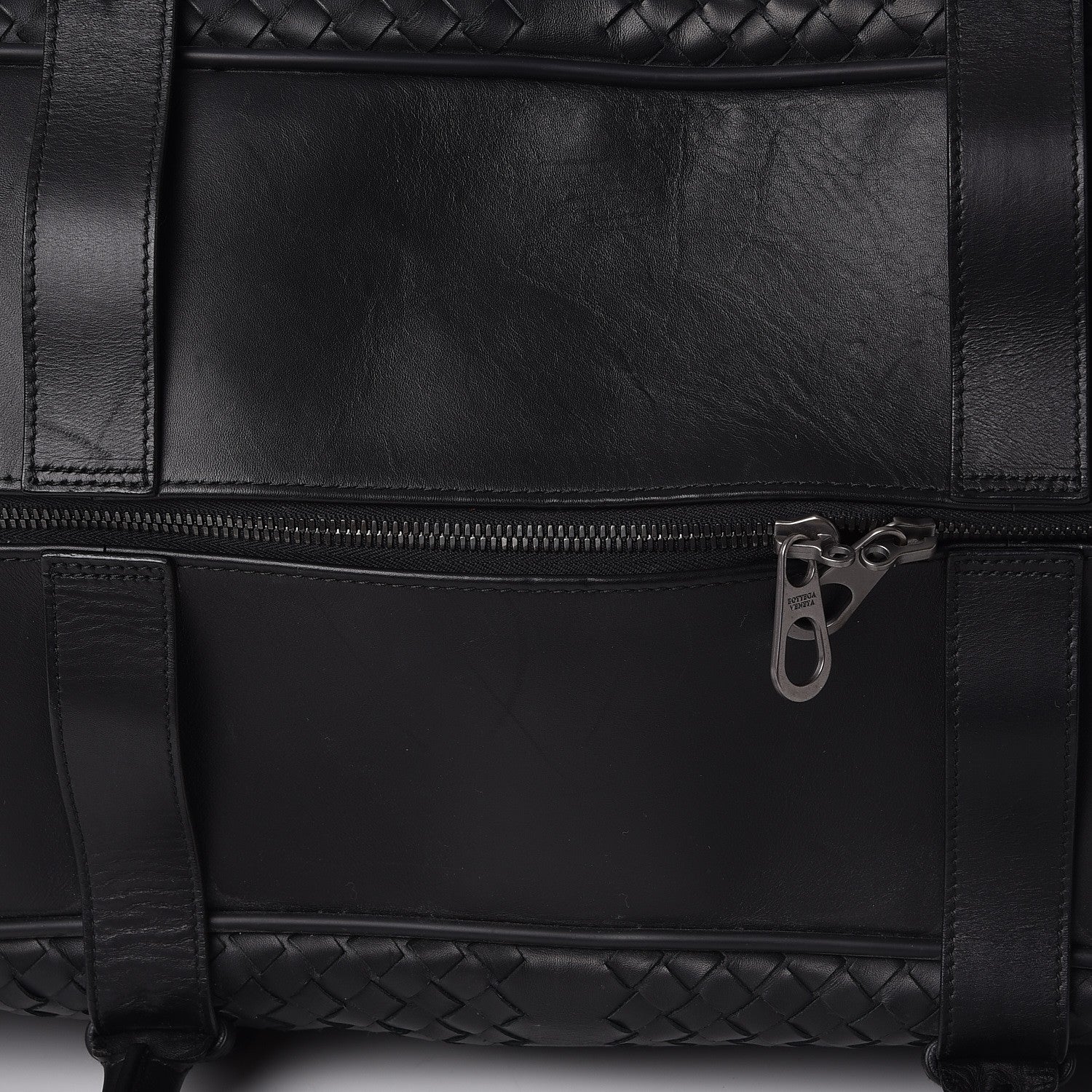 Bottega Veneta Nappa Intrecciato Luggage Travel Bag Nero Black 14 of 15