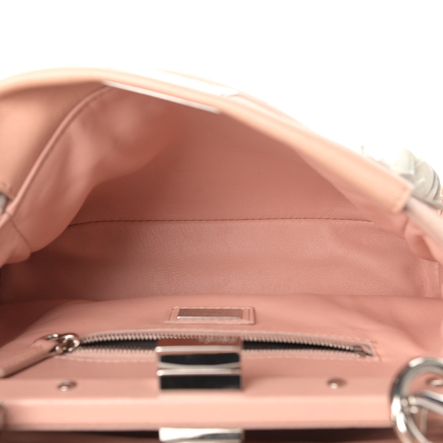 Nappa Rosebud Mini Peekaboo Iconic Satchel Baby Pink