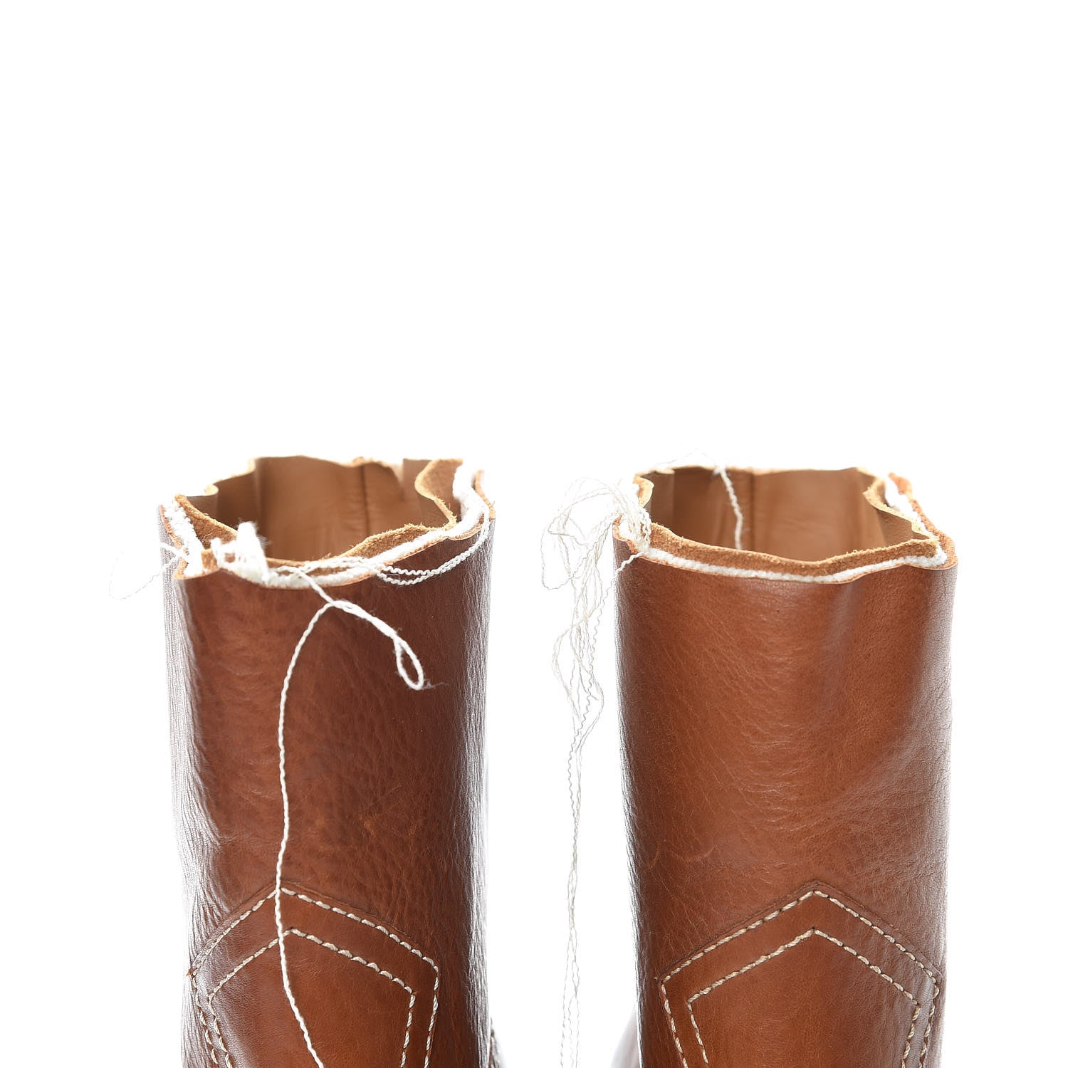 Saint Laurent Calfskin Jodie 105 Ankle Boots 36 Camel 12 of 13