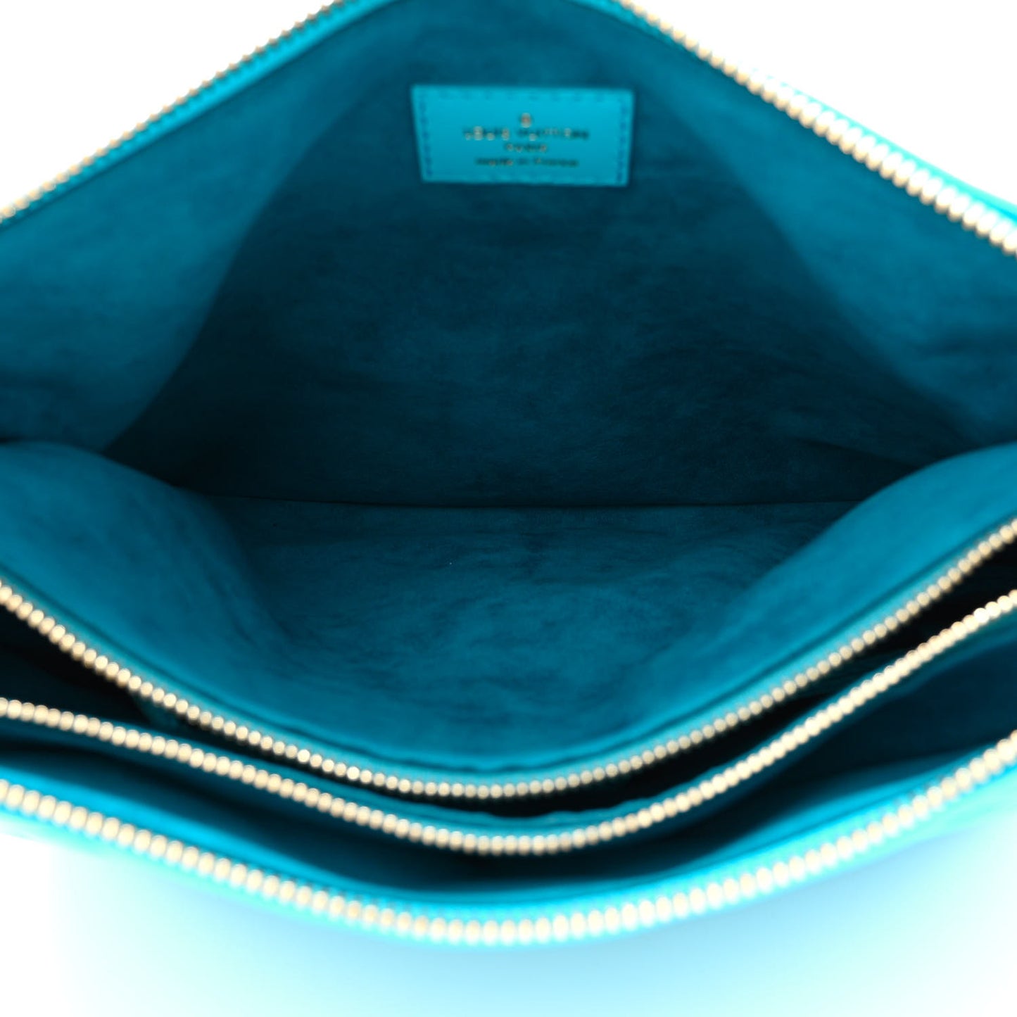 Lambskin Embossed Monogram Coussin PM Turquoise