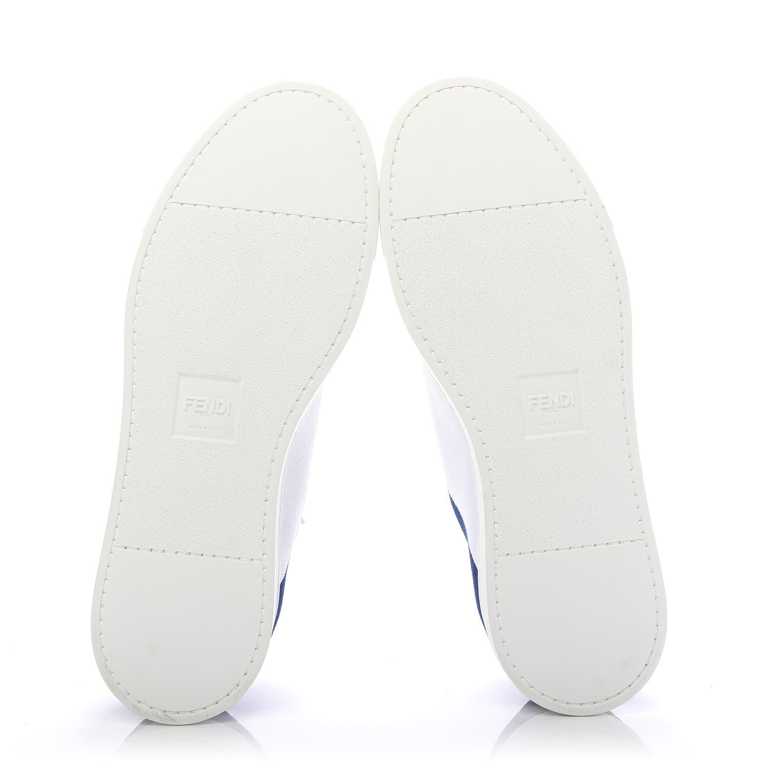 Fendi Stretch Knit FF Lace Up Sneakers 6 White 5 of 8