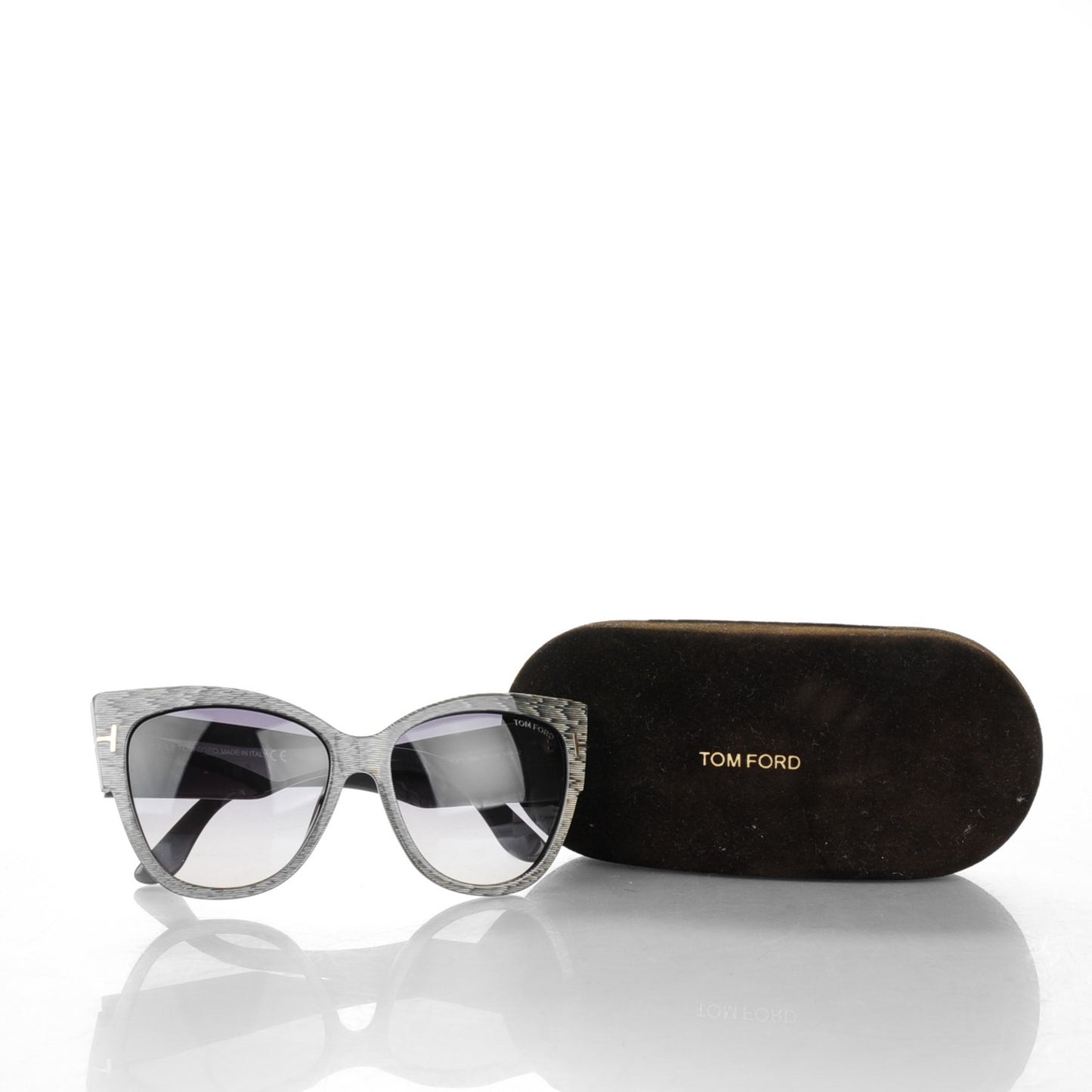 Acetate Anoushka Cat Eye Sunglasses TF371 Dove Grey