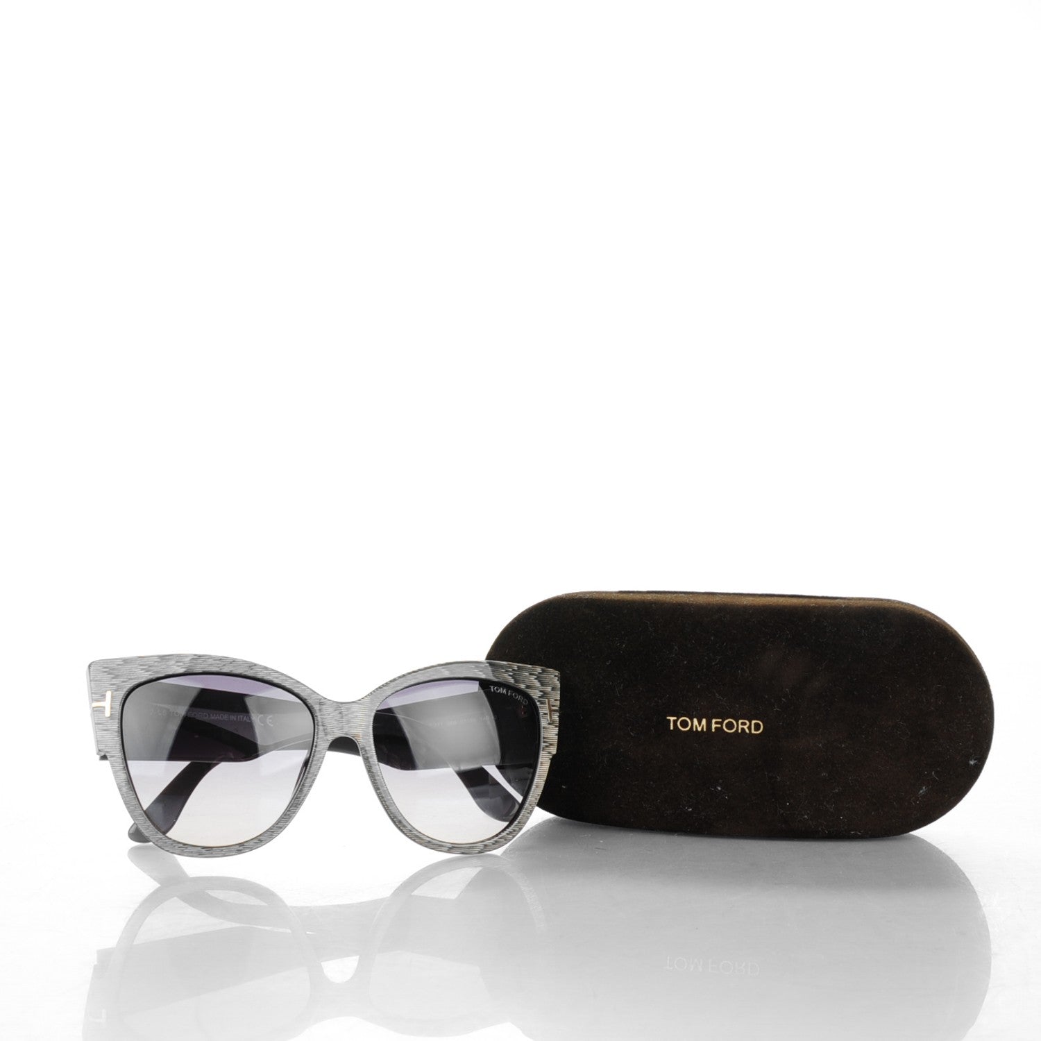 Tom Ford Acetate Anoushka Cat Eye Sunglasses TF371 Dove Grey 5 of 5