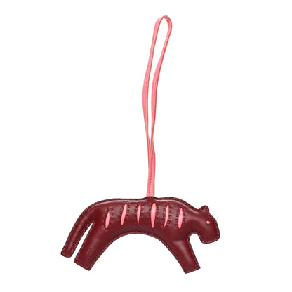 Hermes Milo Lambskin Rooroo Bag Charm Rouge H Rose Azalee 1 of 3